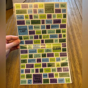 Kitchen word magnets
